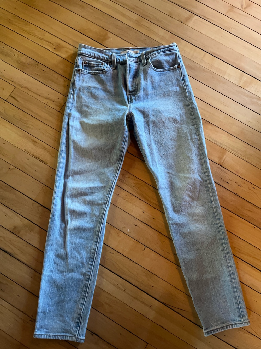 Levi's Light Wash Wedgie Jeans Women's Cropped Ankle Jeans